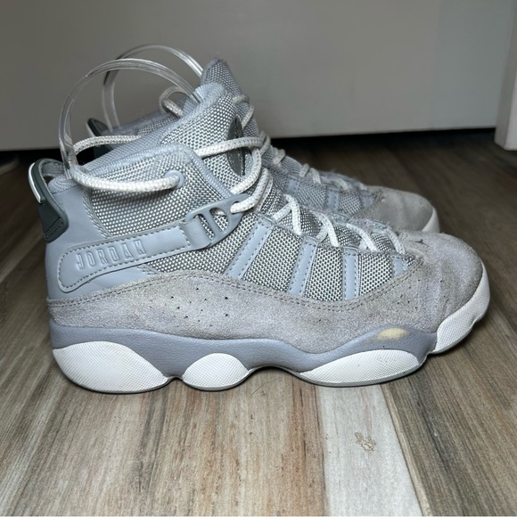 Nike Air Jordan Wolf Grey White Cool Grey Youth Size 2Y Sneakers - Picture 4 of 12